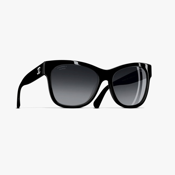 CHANEL 5380 Square Sunglasses in Black - Picture 1 of 11